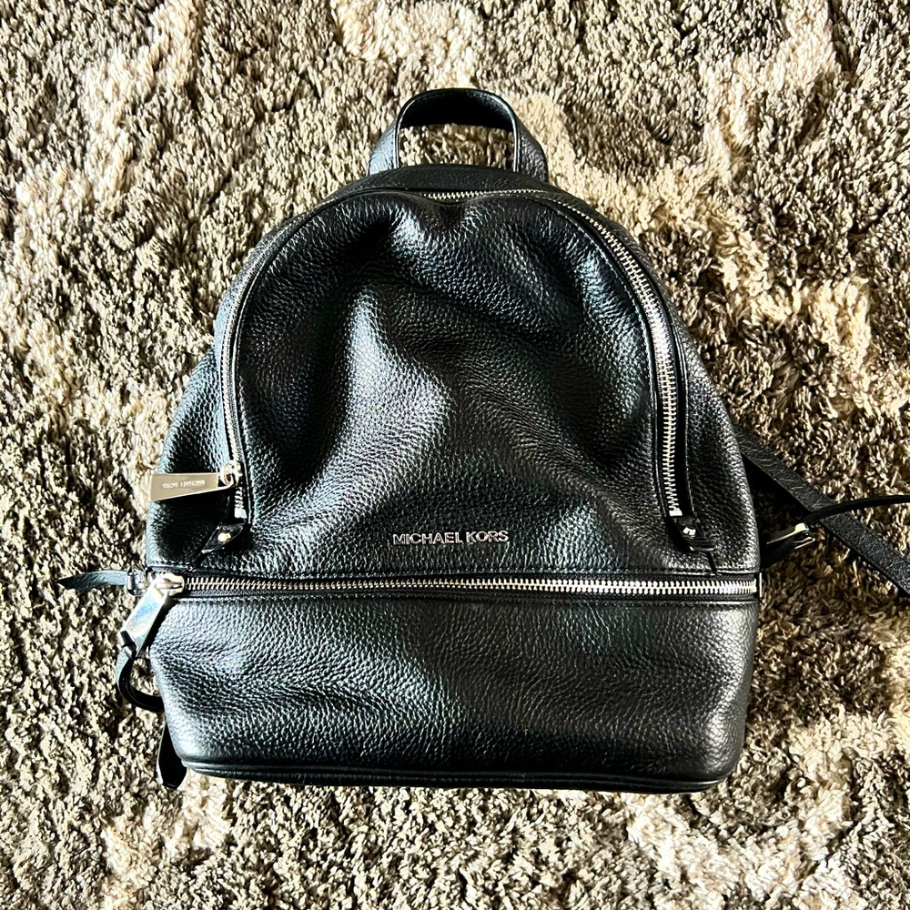 MK leather backpack